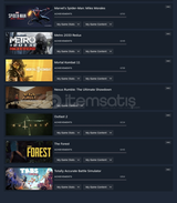 Steam $575 Kütüphane 