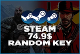 Steam 74.9$ Random Key | OTO TESLİMAT