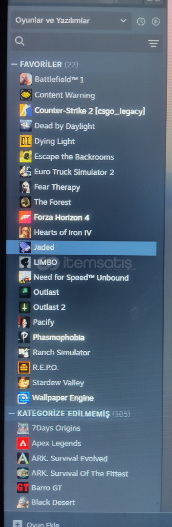 Steam 72 tane onaylı oyunlu hesap Steam 72 tane onaylı oyunlu hesap