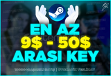 ⭐STEAM 9$ - 50$ (290-1600TL) RANDOM KEY⭐