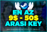 Steam 9$-50$ (290-1600TL) Random key + Anlık