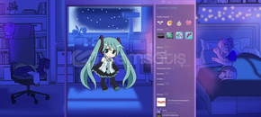 Steam artwork design miku