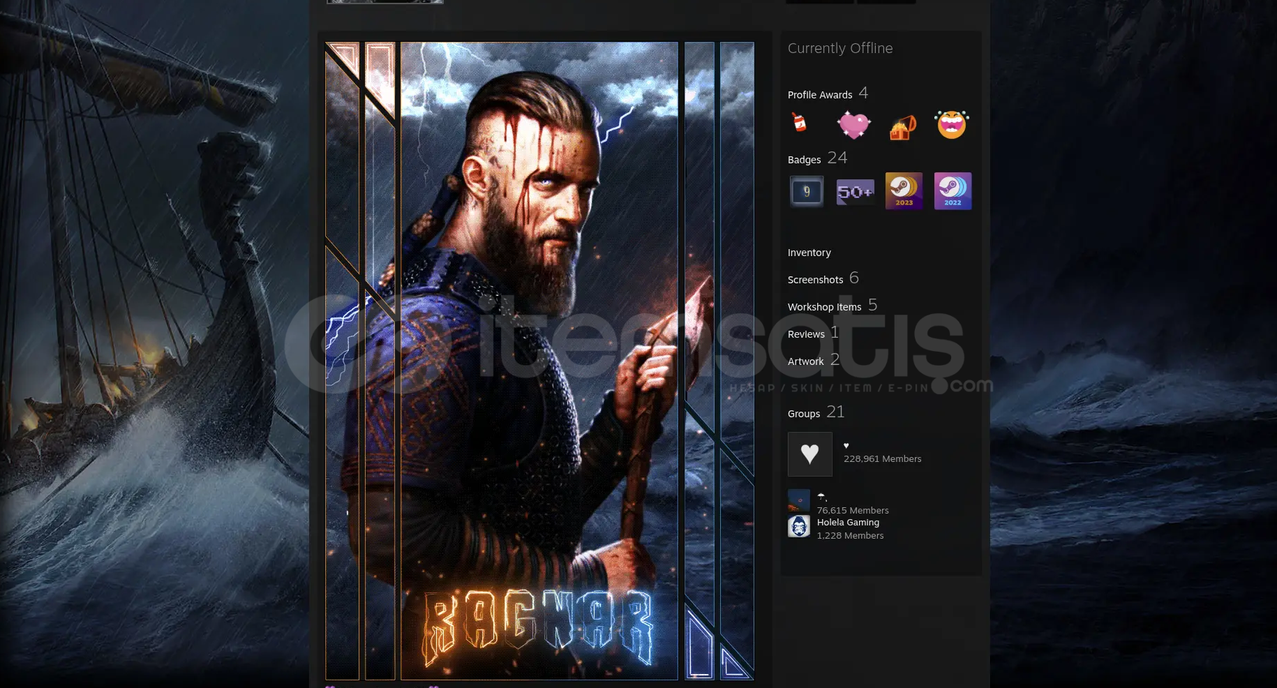 Steam Artwork Ragnar Lodbrok Steam Artwork Ragnar Lodbrok