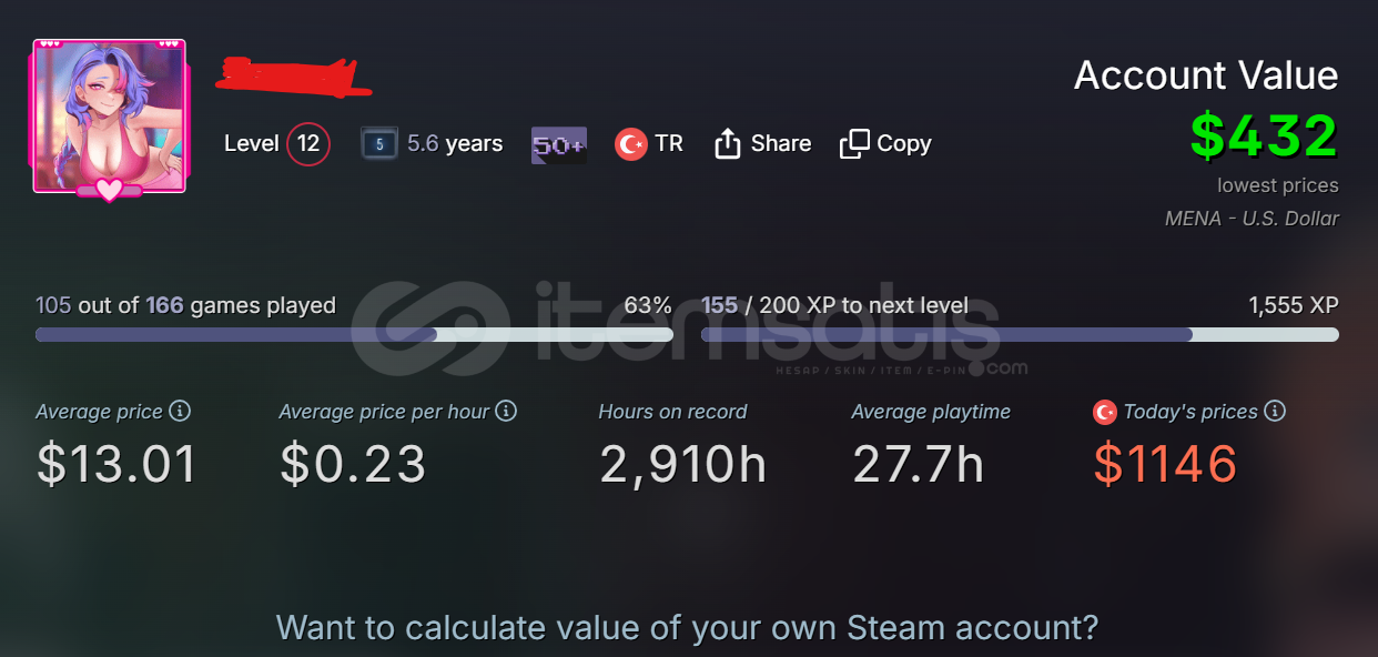 STEAM BOL OYUNLU MÜKEMMEL HESAP STEAM BOL OYUNLU MÜKEMMEL HESAP