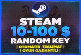 ⭐️Steam En Az 10$-100$ Random Key | 7/24 Oto⭐️