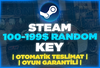 ⭐️Steam En Az 100$-199$ Random Key | 7/24 Oto