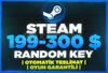 ⭐️Steam En Az 199$-300$ Random Key | 7/24 Oto⭐️