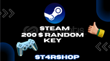  STEAM EN AZ 200 $ RANDOM KEY