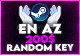 Steam En Az 200$ Random Key | 7/24 Oto Teslim