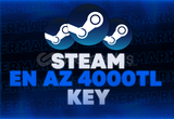 ⭐Steam En Az 4000 TL Random Key | 7/24⭐