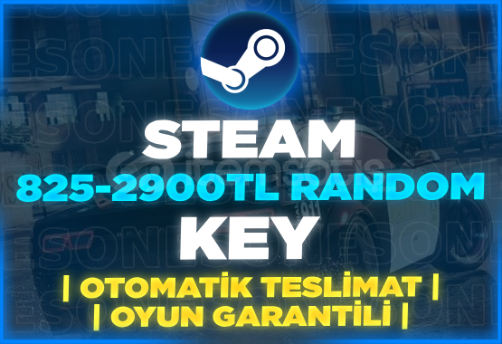 ⭐️Steam En Az 825-2900TL Random Key | 7/24 Oto ⭐️Steam En Az 825-2900TL Random Key | 7/24 Oto
