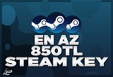 Steam En Az 850 TL Random Key | 7/24 Oto Teslim