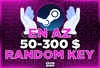 ⭐️Steam En Az 50$-300$ Random Key | 7/24 Oto