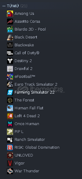 Steam Farming Sİmülatör 22 li hesap