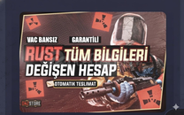 STEAM HESABI SATILIR RUST VAR