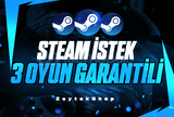 ⭐ STEAM İSTEDİĞİN 3 OYUN ⭐ GARANTİ SINIRSIZ