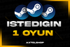 ⭐STEAM İSTEDİĞİNİZ 1 ADET OYUN + GARANTİ⭐