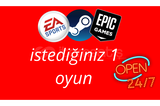 Steam İstediğiniz 1 Oyun