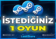 ⭐STEAM İSTEDİĞİNİZ 1 OYUN+GARANTİ✅⭐