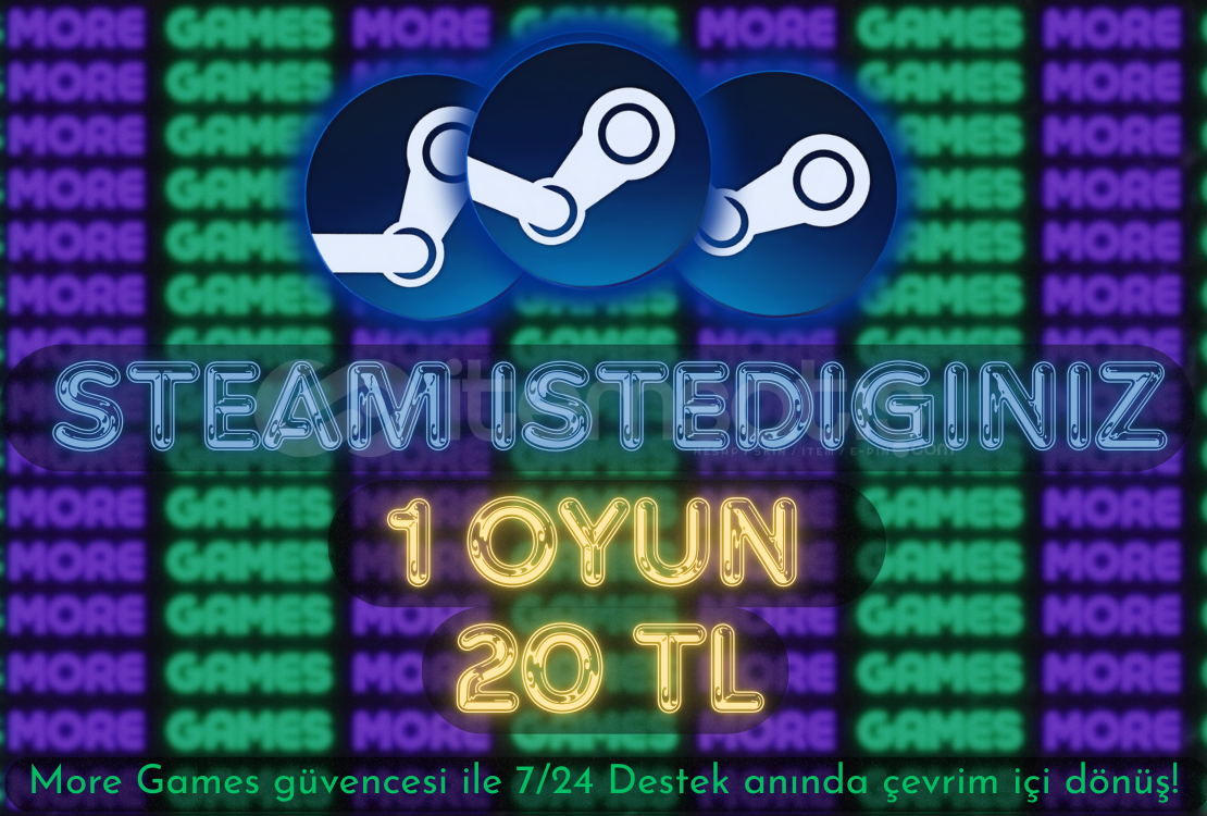 ✅ STEAM İSTEDİĞİNİZ 1 OYUN + GARANTİ ✅ ✅ STEAM İSTEDİĞİNİZ 1 OYUN + GARANTİ ✅