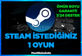 ⭐Steam İstediğiniz 1 Oyun+Garanti⭐