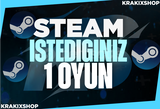 Steam İstediğiniz 1 Oyun + Garanti + Destek