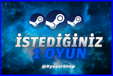⭐Steam İstediğiniz 1 Oyun Garanti+Sınırsız⭐
