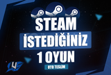 Steam İstediğiniz 1 Oyun [Sınırsız Garanti]