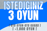 STEAM SEÇTİĞİNİZ 3 OYUN 1000+ OYUN SÇENEĞİ
