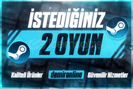 ✅ STEAM İSTEDİĞİNİZ 2 OYUN + GARANTİ ✅