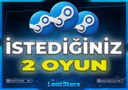 ⭐STEAM İSTEDİĞİNİZ 2 OYUN+GARANTİ✅⭐