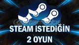 Steam İstediğiniz 2 Oyun + Garanti