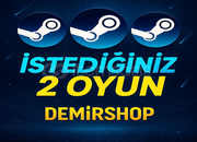✅ STEAM İSTEDİĞİNİZ 2 OYUN + GARANTİ ✅