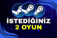 ⚡STEAM ISTEDIGINIZ 2 OYUN + GARANTI