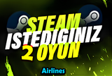 ⭐STEAM İSTEDİĞİNİZ 2 OYUN + SINIRSIZ GARANTİ⭐