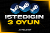 ⭐STEAM İSTEDİĞİNİZ 3 ADET OYUN + GARANTİ⭐