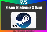 ⭐Steam İstediğiniz 3 Oyun (Sınırsız Cihaz)⭐