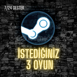 Steam İstediğiniz 3 Oyun