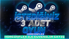 STEAM İSTEDİĞİNİZ 3 OYUN STEAM İSTEDİĞİNİZ 3 OYUN