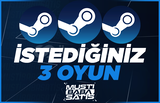 ⭐Steam İstediğiniz 3 Oyun + Garanti⭐