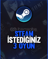 Steam istediginiz 3 Oyun garanti