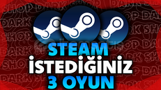 ⭐STEAM İSTEDİĞİNİZ 3 OYUN + GARANTİ