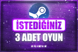 ⚡STEAM ISTEDIGINIZ 3 OYUN + GARANTI & DESTEK