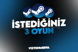 ⭐Steam İstediğiniz 3 Oyun + Garanti | Otomatik⭐