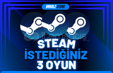 Steam İstediğiniz 3 Oyun [GARANTİLİ]