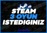 ⭐STEAM İSTEDİĞİNİZ 3 OYUN⭐+⭐SINIRSIZ GARANTİ⭐