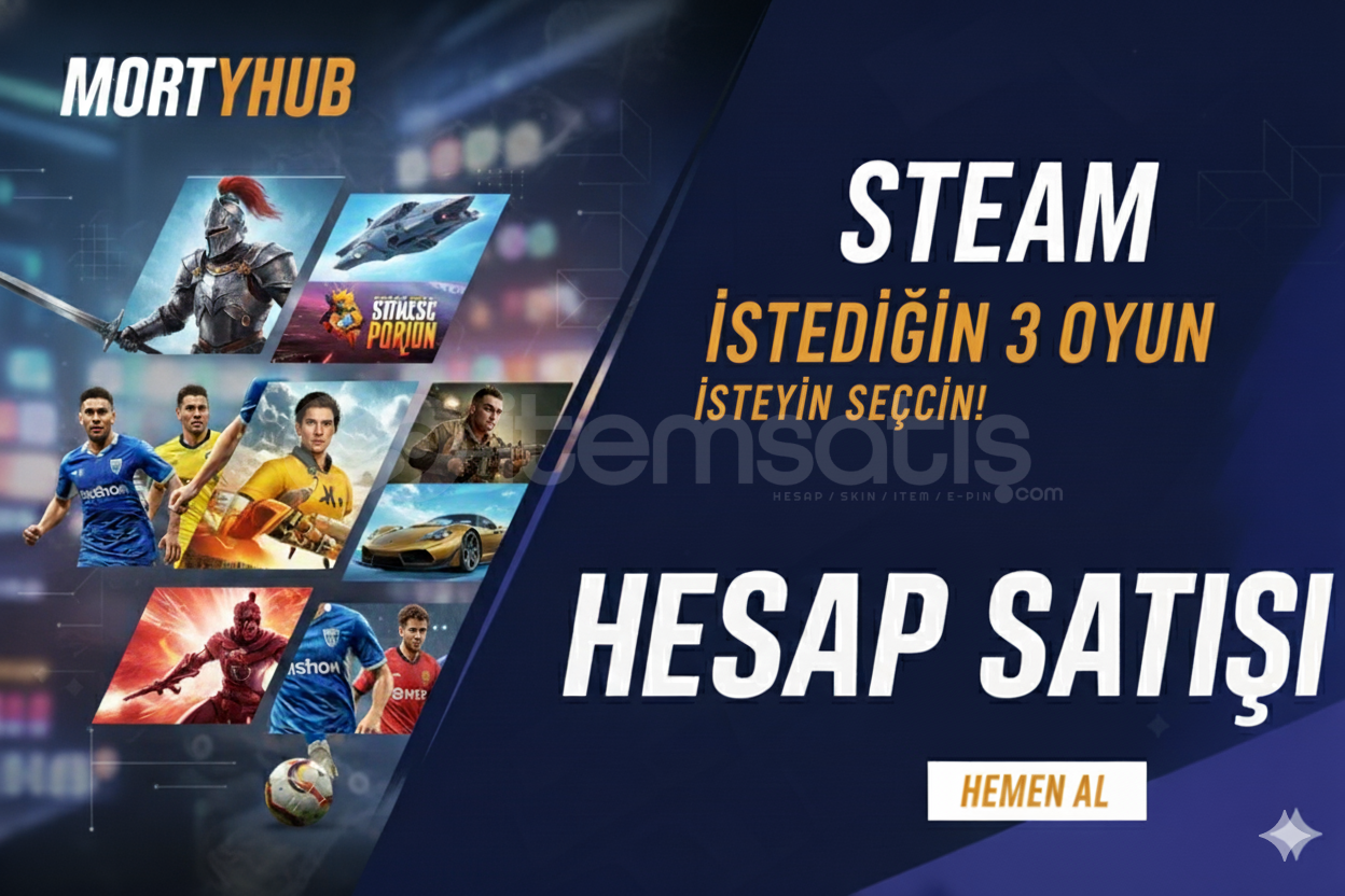 Steam İstediğiniz 3 Premium Oyun / Garanti Steam İstediğiniz 3 Premium Oyun / Garanti