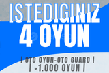 STEAM SEÇTİĞİNİZ 4 OYUN 1000+ OYUN SÇENEĞİ