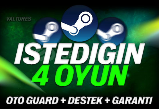 ⭐STEAM ISTEDIGINIZ 4 OYUN + GARANTI ⭐STEAM ISTEDIGINIZ 4 OYUN + GARANTI