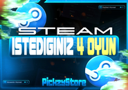 ⭐Steam İstediğiniz 4 Oyun+Garanti ✅⭐